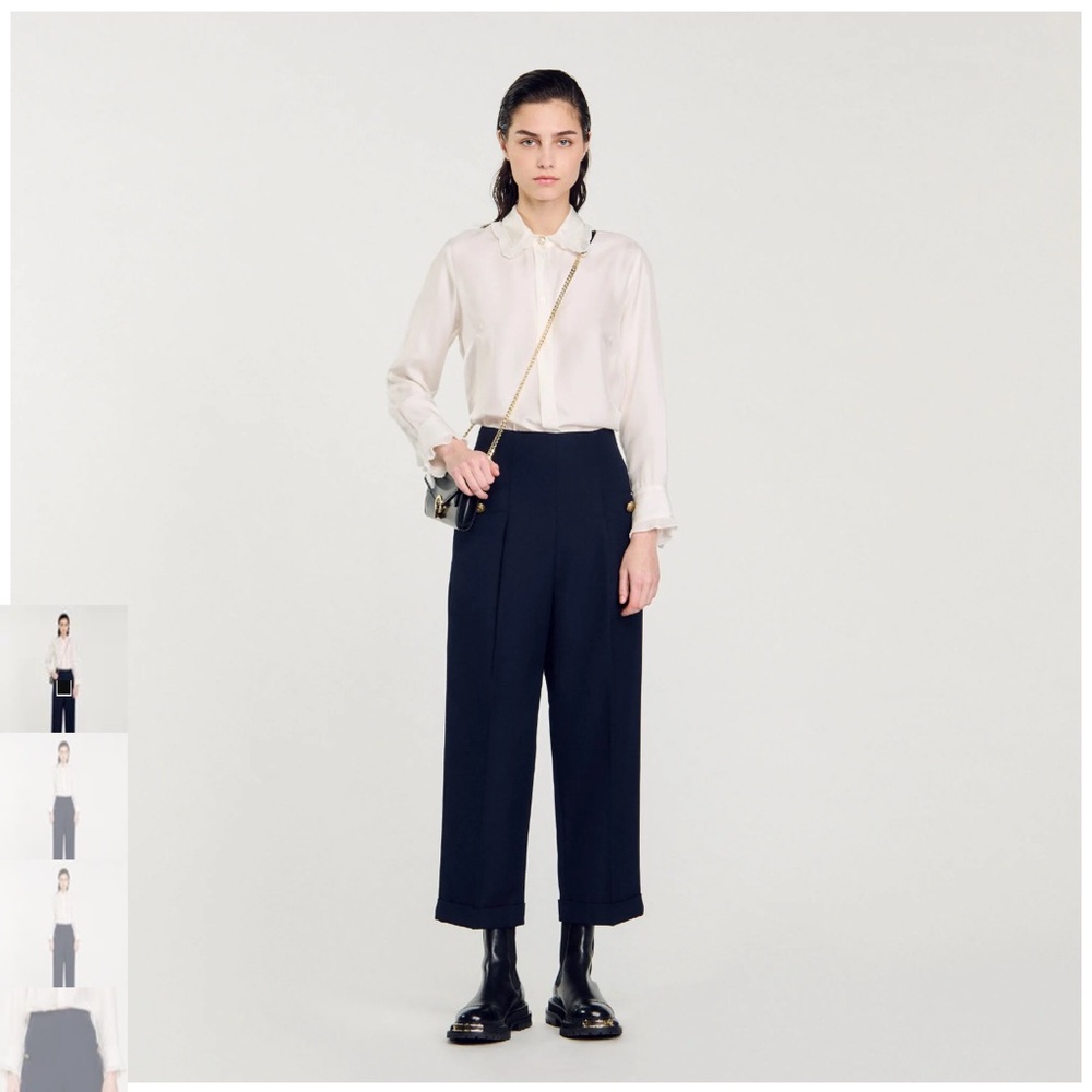 NWT - Sandro Marine Navy Blue Pant